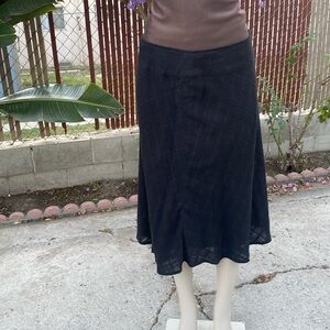 JONES WEAR BLACK MIDI SKIRT